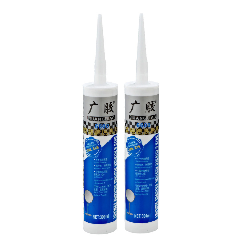 Interior decoration silicone sealant bead on a joint